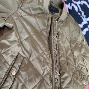 Olive Green Bomber Jacket